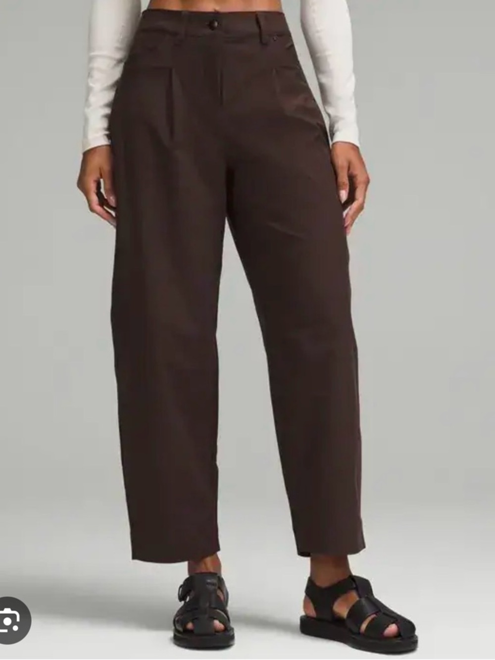 lululemon athletica City Sleek 5-Pocket Barrel-Leg Pant - Brown